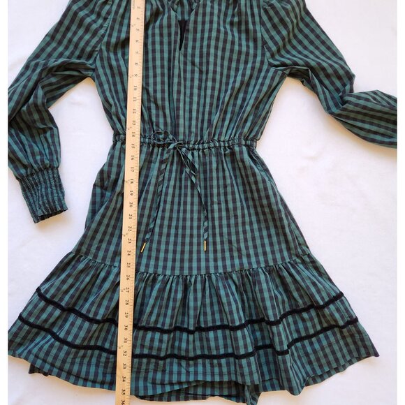 Draper James RSVP Green Black Gingham Dress Holiday Christmas Winter Cute Small - Picture 8 of 10
